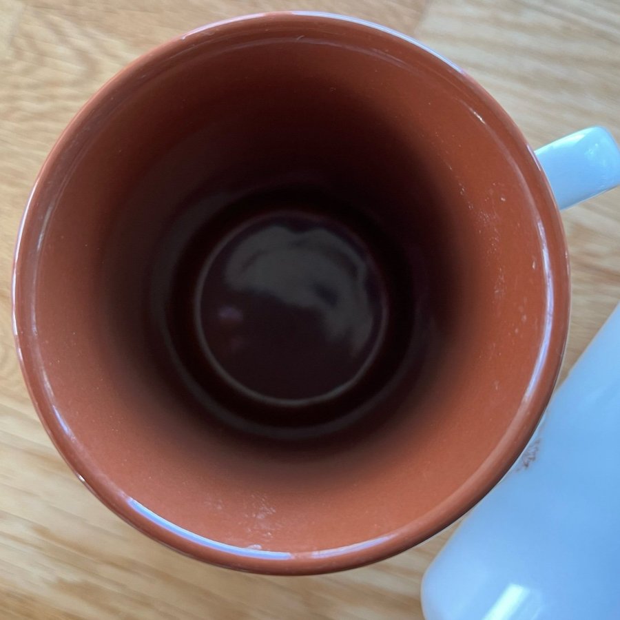 2 st Mug for Tea, Staffordshire Earthenware (+1 på köpet)