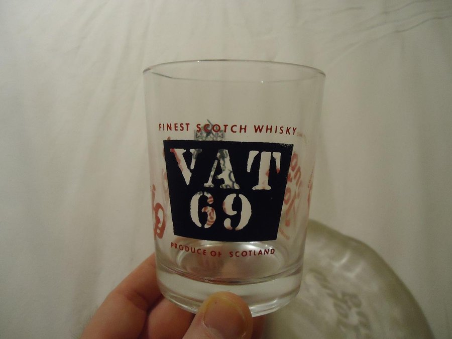 Ballantines VAT 69  Long John Whisky Glas Scotch Whisky glass