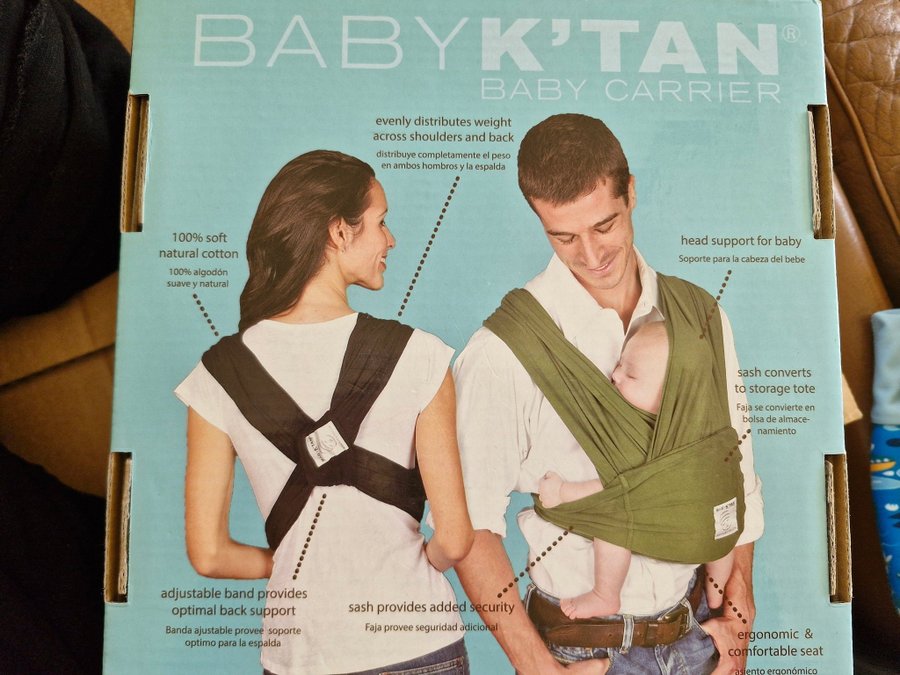 Baby K'tan Baby Carrier Storlek XS Svart