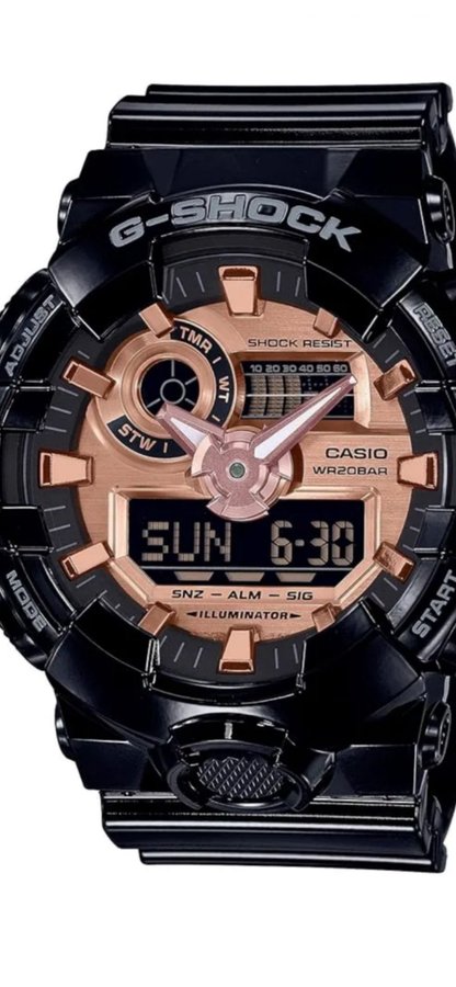 Casio G-Shock GA-2100-1A1ER - Svart  Roséguld