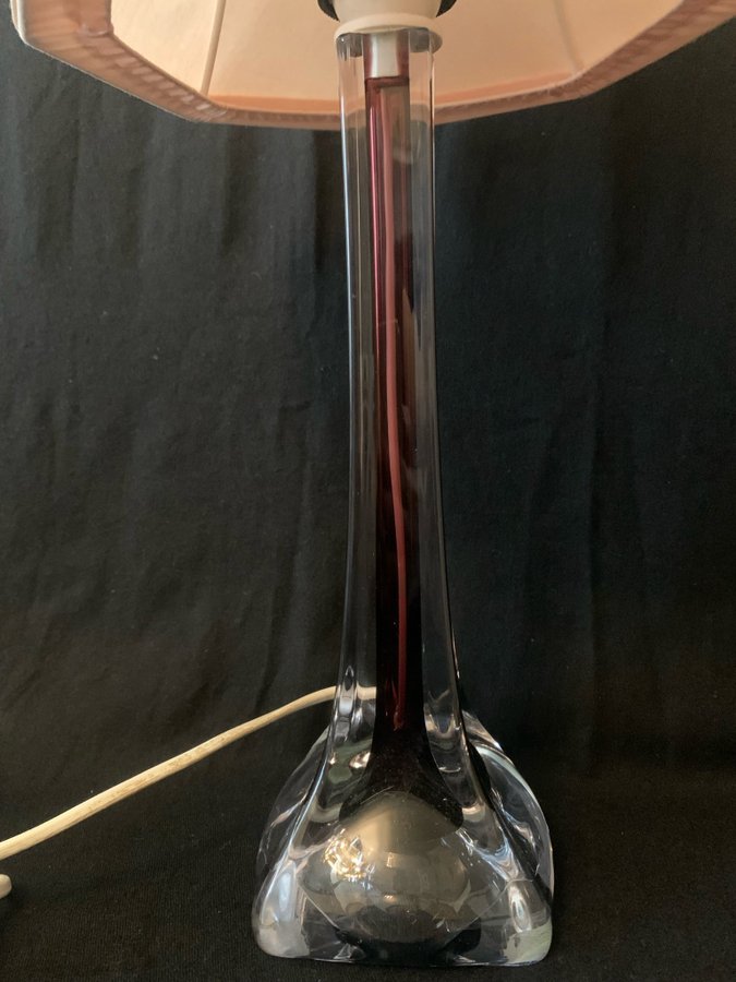 Flygfors bordslampa/glas/1900 höjd 44 cm