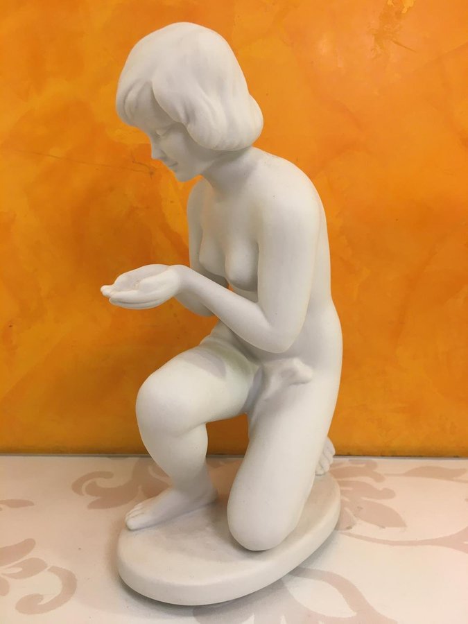 Wallendorf  Vintage figurin Parian av Kurt Steiner Tyskland 1950-talet