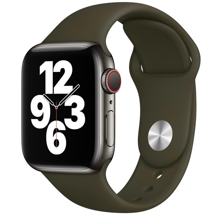 Silikonband 44/45/46/49mm (S/M) Apple Watch Armband - MÖRKGRÖN