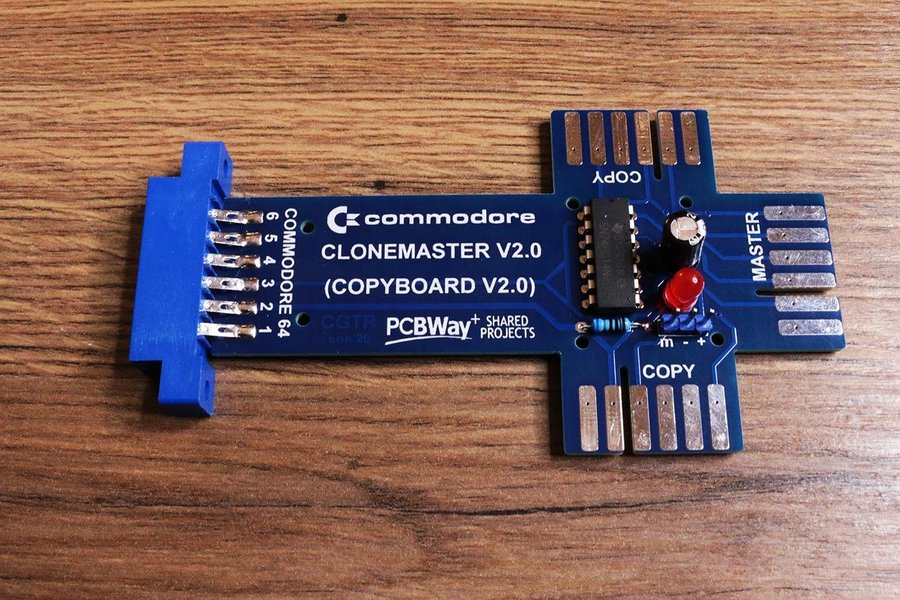 C64 Clonemaster - Kopiera Kassettband till Commodore 64 | kassett copy board