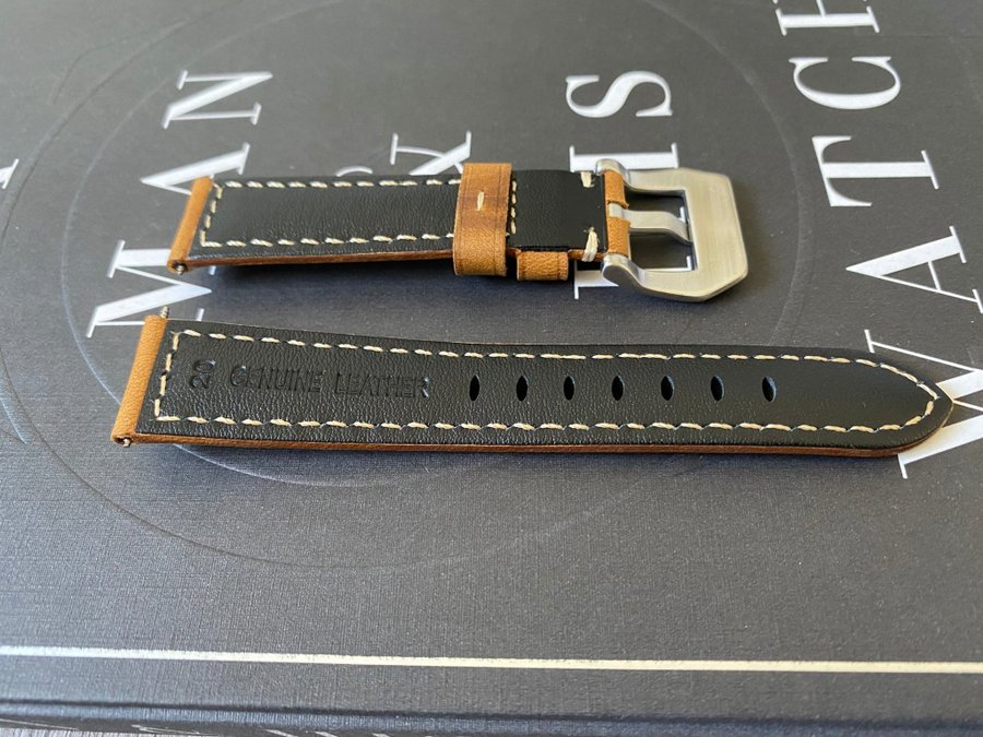 Klockband läder 22mm