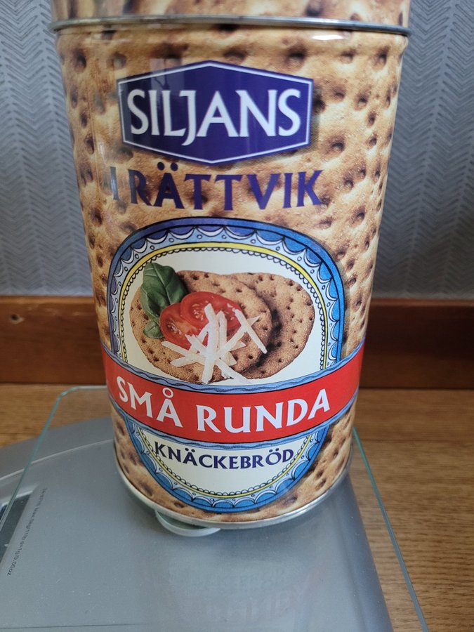 Siljans i Rättvik Små Runda Knäckebröd Plåtburk