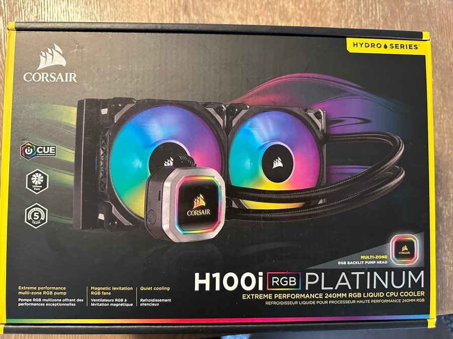 Corsair H100i RGB Platinum CPU-kylare