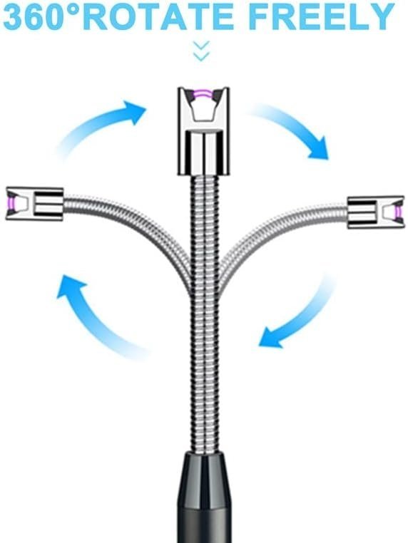 NY Flexibel plasmatändare | 10 cm | LED-indikator | USB-C laddning |