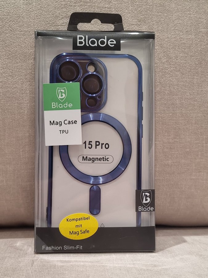 Blade Mag Case blå TPU 15 Pro