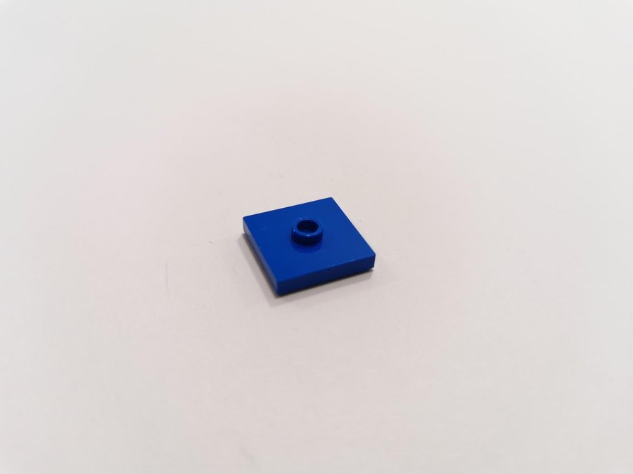 Lego - platt - tile - mod - 2x2 - part 87580 - blå