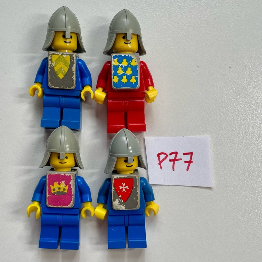 #P77 ÄKTA LEGO castle riddare gubbar figurer minifigurer