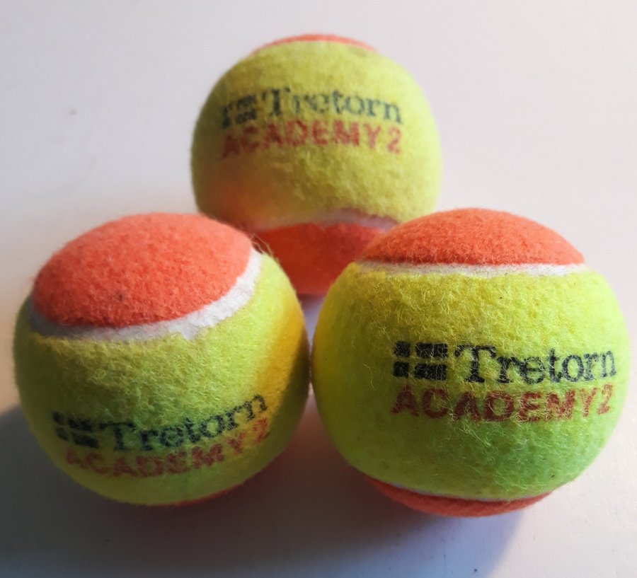 3 st. tennisbollar, Tretorn Academy Stage 2