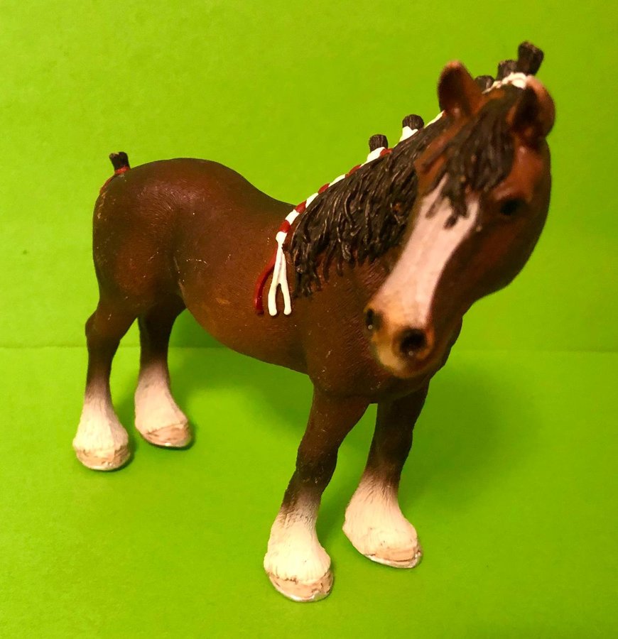 Schleich 13808 Häst Brun Clydesdale Valack Samlarfigur Horse