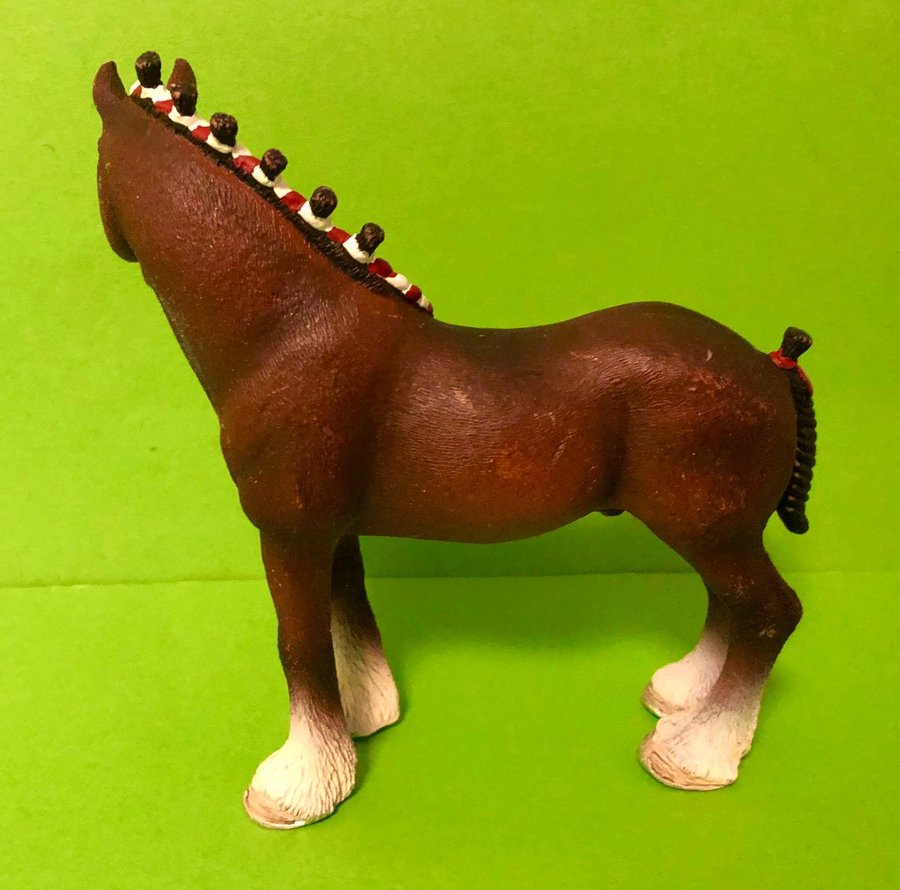 Schleich 13808 Häst Brun Clydesdale Valack Samlarfigur Horse