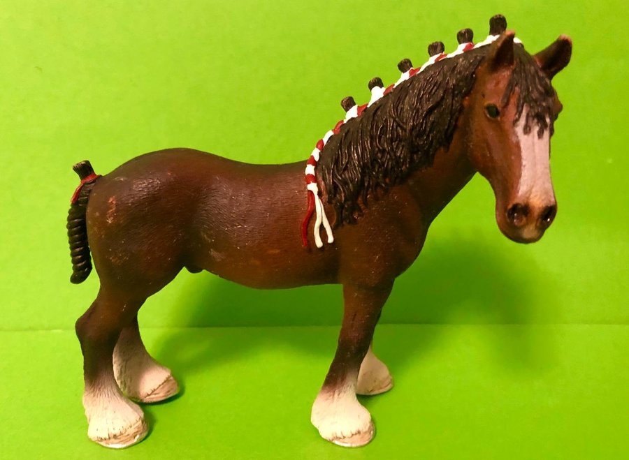 Schleich 13808 Häst Brun Clydesdale Valack Samlarfigur Horse