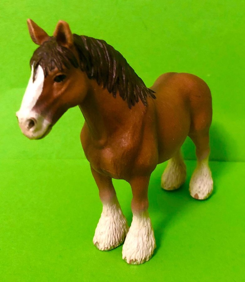 Schleich 13670 Clydesdale Hingst Brun Häst Brown Horse Samlarfigur