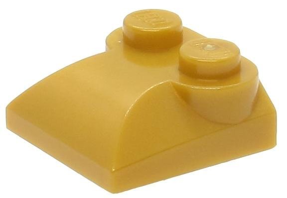 Pearl Gold Slope Curved 2 x 2 x 2/3 - LEGO - 47457