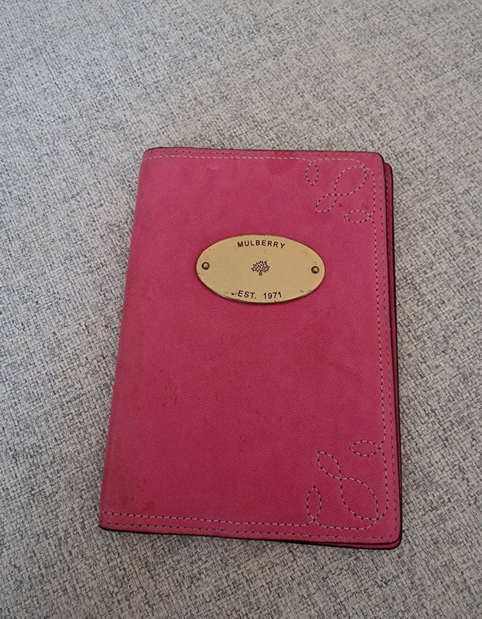 Mulberry - passport cover slip passfodral - leather / läder