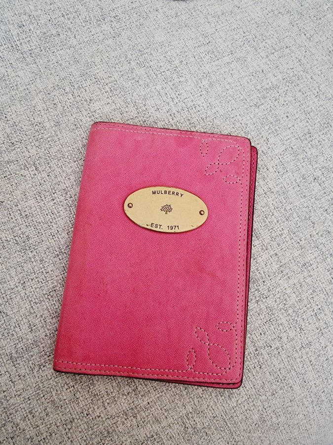 Mulberry - passport cover slip passfodral - leather / läder