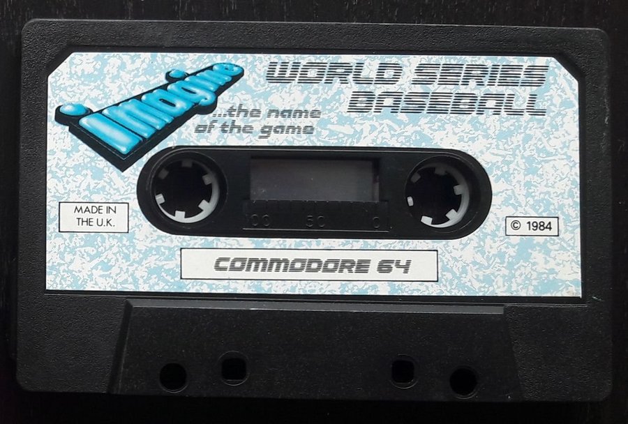 Spelet World series baseball på kassett till Commodore 64