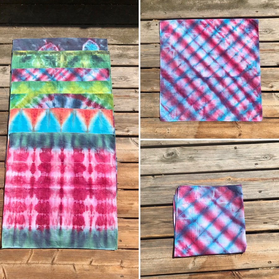 Ny Tie-Dye Näsduk/Bandana CRISS-CROSS (Flera olika sorter)