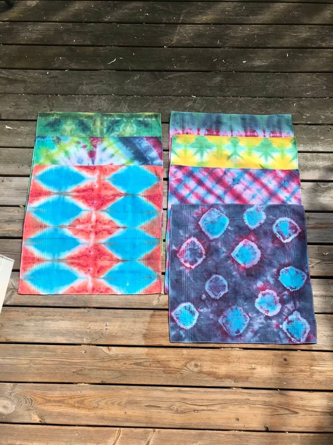 Ny Tie-Dye Näsduk/Bandana CRISS-CROSS (Flera olika sorter)