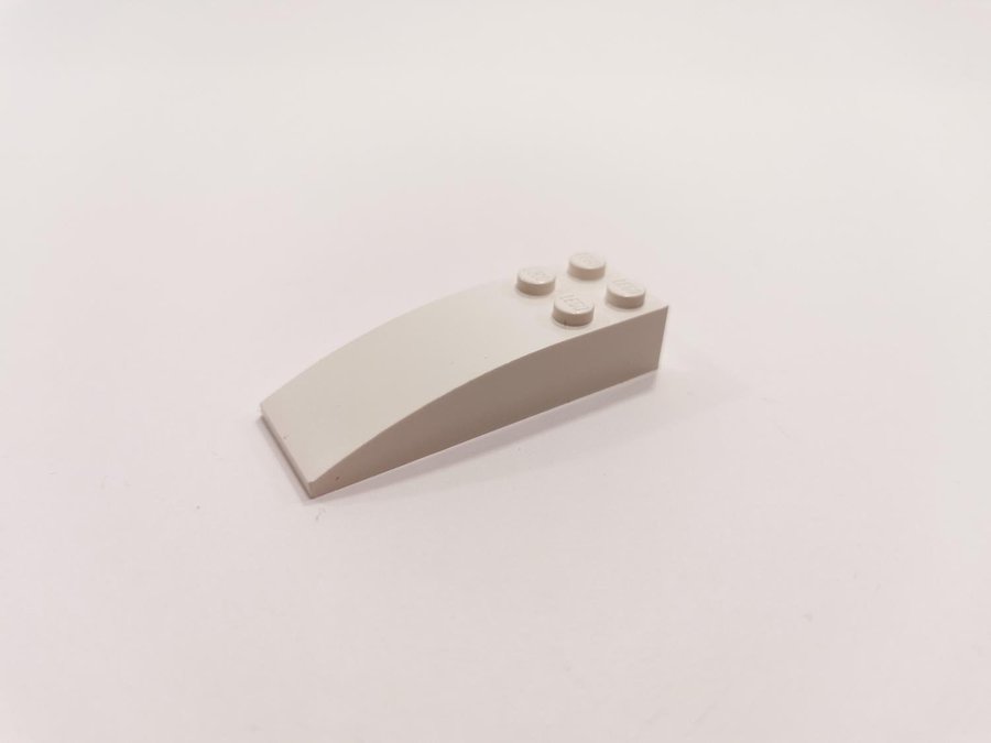 Lego - slope - curved - böjd - 6x2 - part 44126 - vit