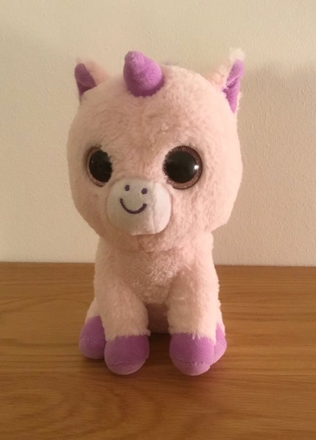 Mjukdjur/gosedjur TY Unicorn rosa och lila i fint skick.