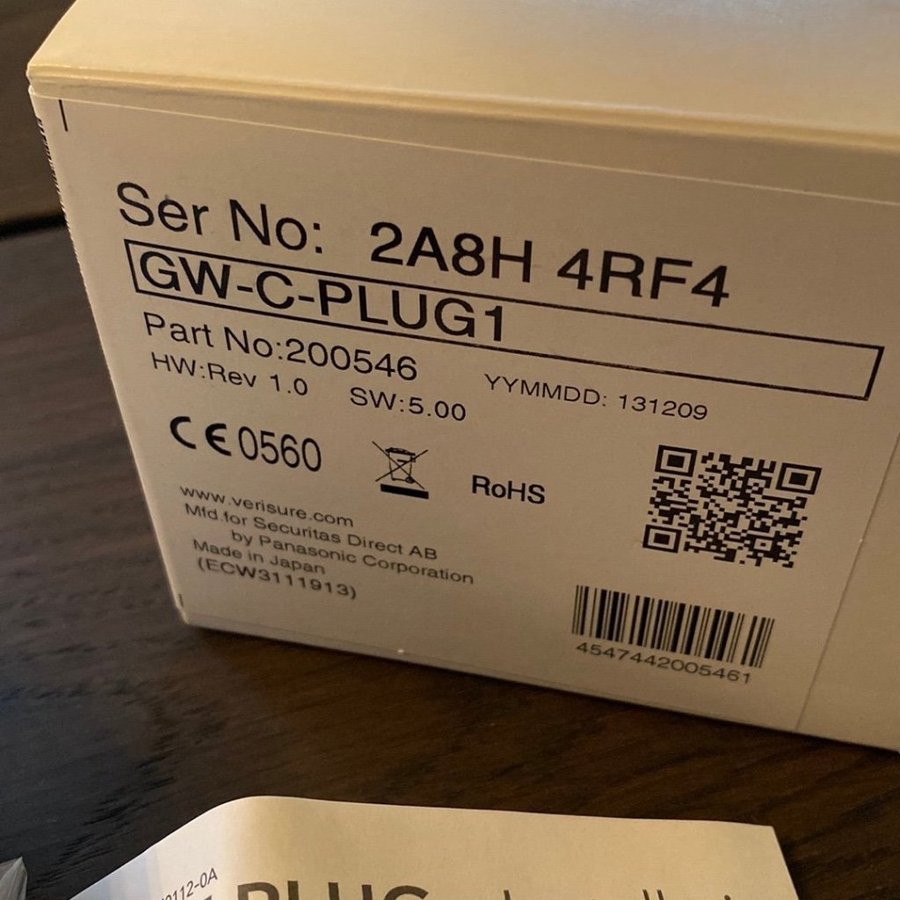 GW-C-PLUG1 Smart Plug från Verisure