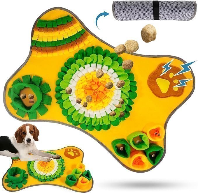 Dog Dig Mat-Washable Sniffing Training Mat-Smart Dog Toy-Stress Release