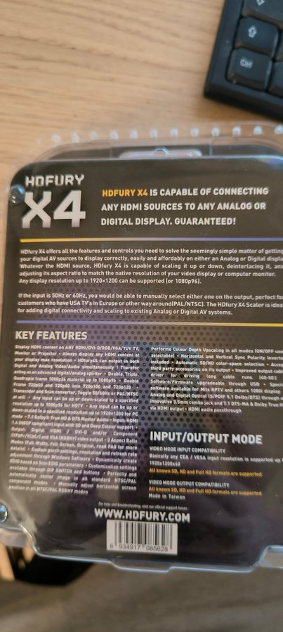 HDfury X4 HDMI till Analog Konverterare