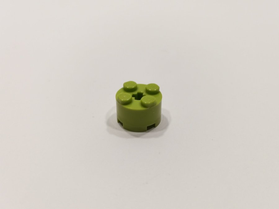 Lego - rund - brick - 2x2 - part 3941 - lime