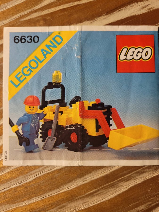 Lego 6630 - Grävmaskin retro från 1981