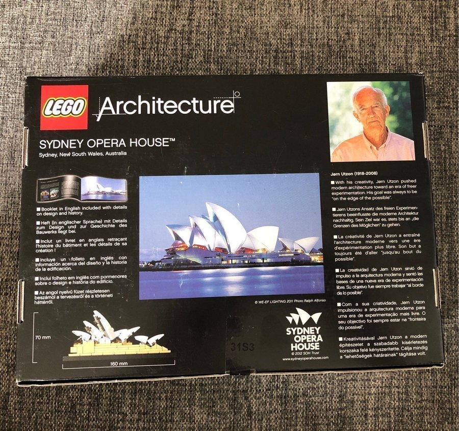 LEGO Architecture 21012 Sydney Opera House obruten