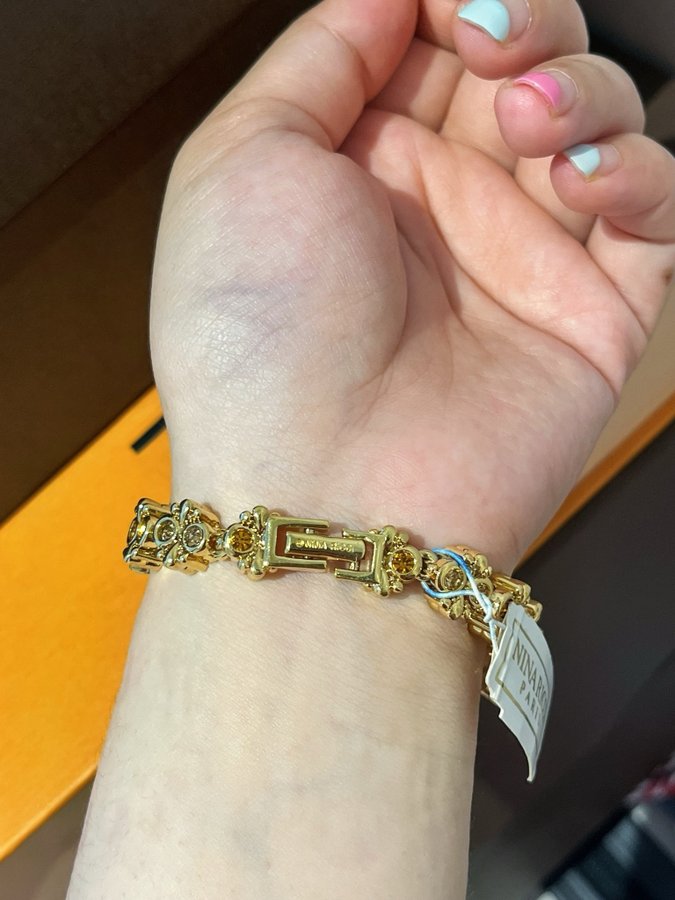 New Nina Nicci real citrine crystal bracelet