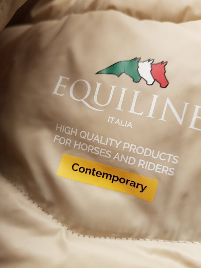 Dunväst för ridare Equiline Italia hög krage High Quality Product st L