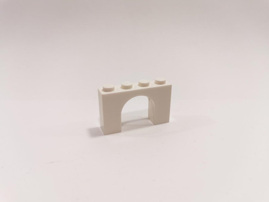 Lego - arch - båge - valv - 1x4x2 - part 6182 - vit