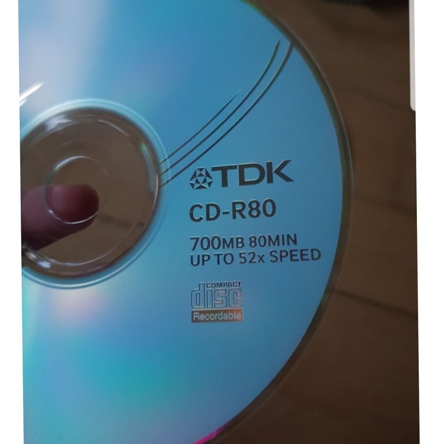 10 stk TDK CD-R 80 min 700MB