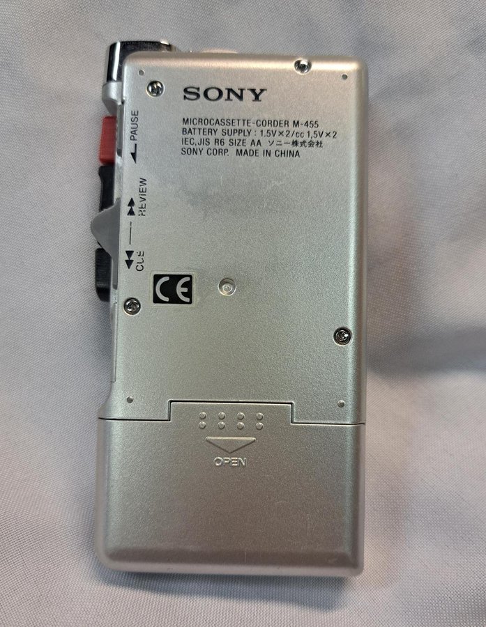 Sony M-455 Microcassette-Corder Handheld Voice Recorder, Tested  Working VGC