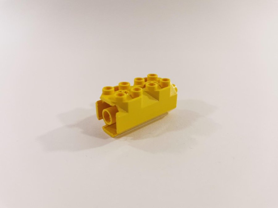 Lego - octagonal - 2x2x3 1/3 - part 6042 - gul