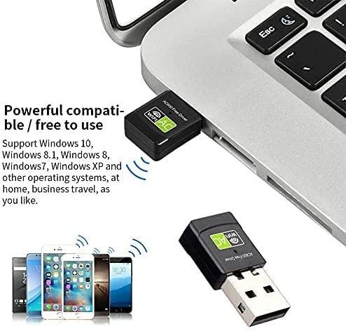 USB WiFi Adapter Dual Band AC 600 M drivrutin fri 5G dubbel frekvens dator Wifi