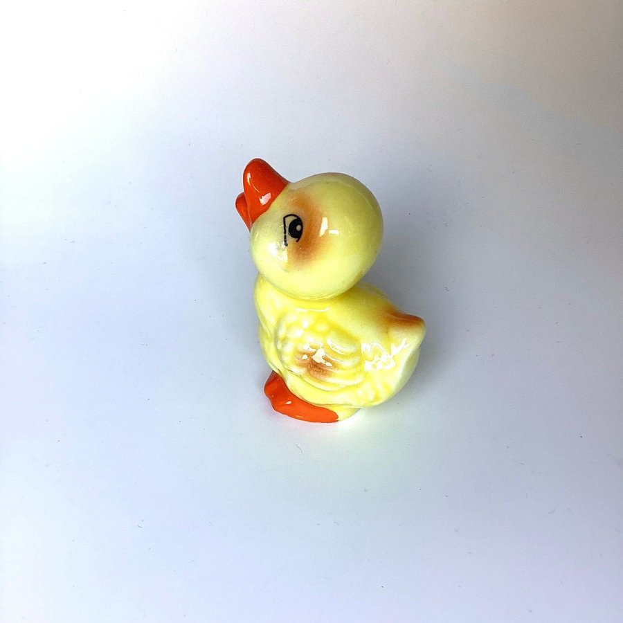 Vintage Anka Kyckling Påsk Söt liten keramikfigur Figur Retro Påsk