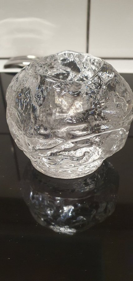 2st LJUSLYKTOR glas, "Snöboll", Ann Wärff, Kosta Boda