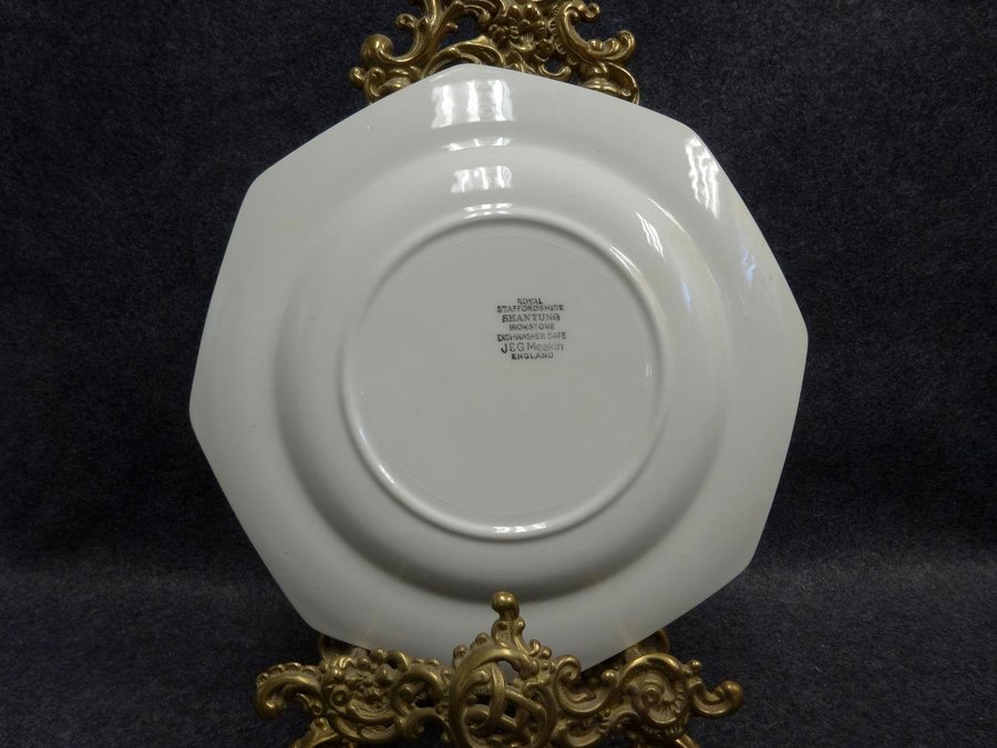 Tallrik Royal Staffordshire Shantung Ironstone J  G Meakin England Blue