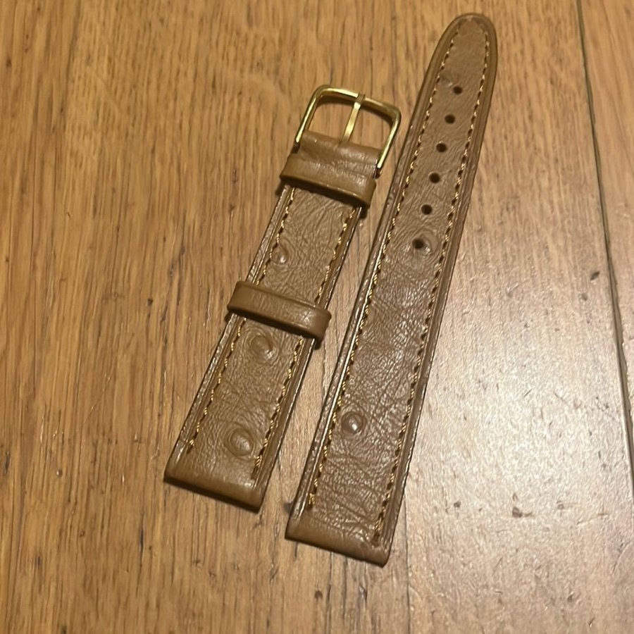 Klockarmband 18mm ljusbrun