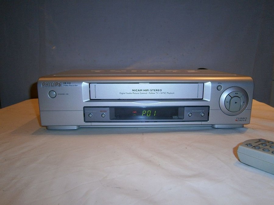 Philips VCR VHS Cassette Recorder Model VR5300 Hifi Stereo with Remote Control