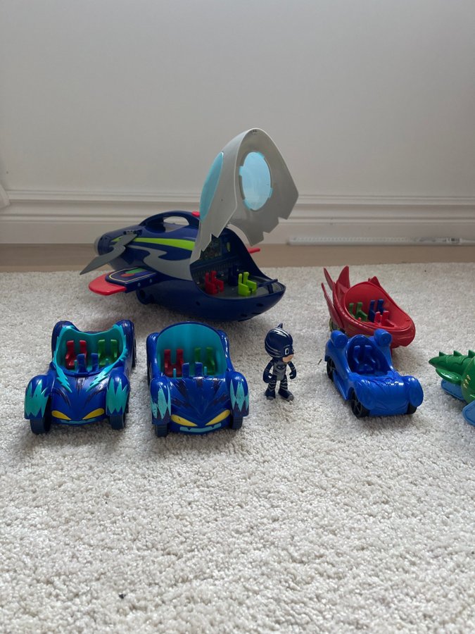 PJ Masks Leksaker - Flygplan, Bilar och Figur