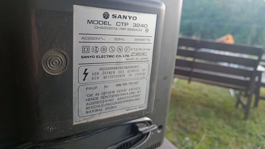 Sanyo CTP 3240 TV