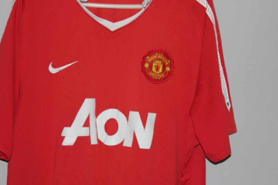 Manchester United 2010 fodboldtrøje størrelse XL