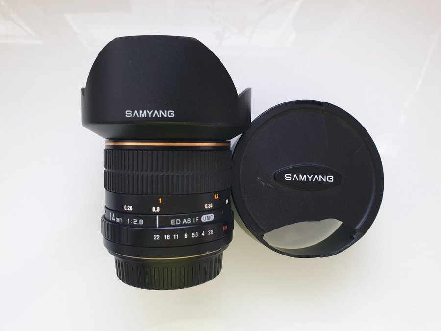 Samyang 14mm f/2,8 vidvinkel Objektiv